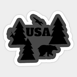 USA WEBBiT Outdoors Sticker
